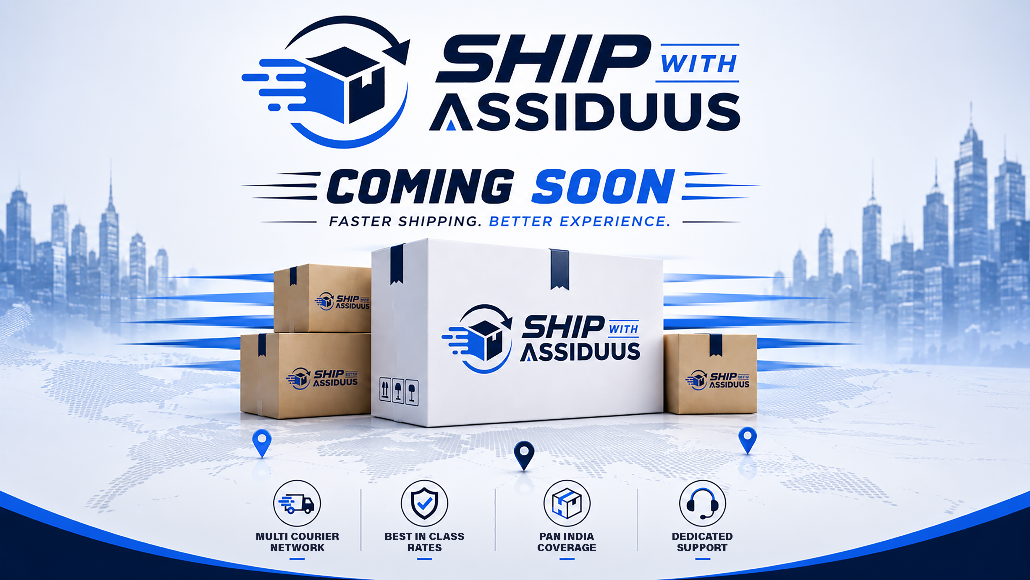 Ship With Assiduus — Coming Soon. Faster shipping. Better experience.
